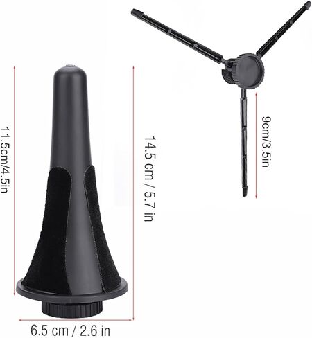 Drfeify Detachable Folding Clarinet Stand, Sturdy Tripod Holder with Cushioning Material for Instrument Protection in Kuwait
