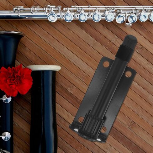 حامل خطاف للتعليق على الحائط من INOOMP Flute and Clarinet، حامل آلة موسيقية سوداء لآلات النفخ الخشبية، كلارينيت موفر للمساحة وحامل فلوت مناسب للاستخدام في المنزل والاستوديو in Kuwait