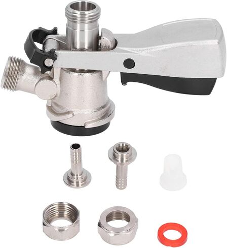 G5/8 D Type Beer Keg Coupler Premium Stainless Steel Brass Beer Faucet Distributor for Bars Restaurants Home Brewing Accessory in Kuwait