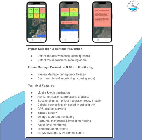BoatSense by BilgeBuddy Smart Boat Monitoring System with High Water & Low Battery Alerts, GPS Tracking, Remote Bilge Pump Control & Health Tests – Easy Install, No Extra Accessories Needed in Kuwait