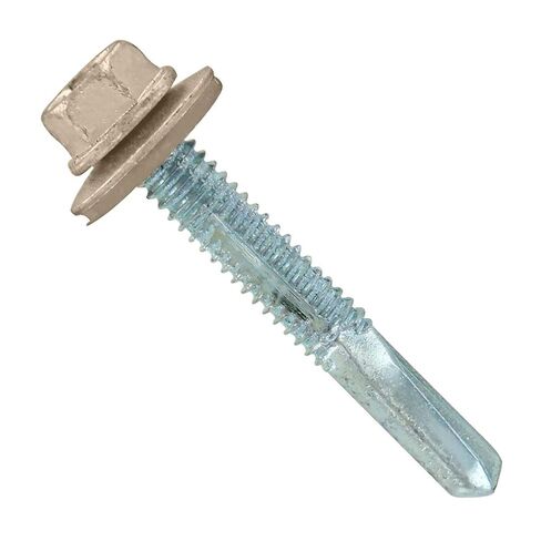 مسامير تثبيت معدنية من Fasteners Plus ST #12-24 x 1-1/2 بوصة HG - حجر فاتح (عبوة من 250 قطعة) in Kuwait