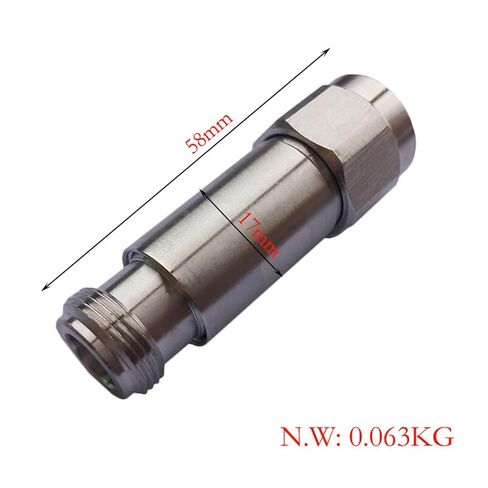 2W N Type Fixed Coaxial RF Attenuator, DC-4GHz, 1-40dB Attenuation, 50 Ohm Impedance, for Testing & Communication System Accessories in Kuwait