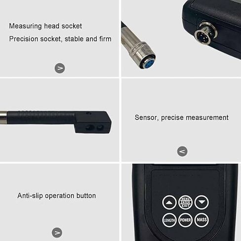 Belt Tension Tester, Digital Tensiometer, with LCD Backlit Display, Range 10~500hz, Metric/inch Conversion, Automatic Shutdown Function, for Measure Belt Vibration, Tension in Kuwait