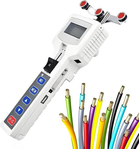Handheld Digital Cable Tension Gauge with USB for Carbon Fiber Wire 500CN | Professional tensiometer with adjustable thickness for various diameters, built-in memory stores data for quality control in Kuwait