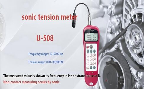 Sonic Belt Tension Meter U-508 10-5000Hz | 10-5000Hz with 48 Belt Presets, Synchronous Belts, Ribbed Belts, Noise Filtering, 500-Data Storage in Kuwait