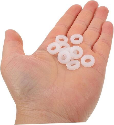 200pcs White Plastic Drum Washers Drum Replacement Parts Noise Dampening Pads for Snare and Cymbal Stand Accessories Suitable for Practice and Performance in Kuwait