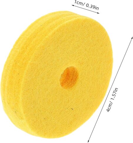 Kisangel 12pcs Yellow Cymbal Felt Pads Set with Double-layer Thick Cotton Felt Cymbal Protector Cushions for Drum Set Stand Replacement Drum Washers for Sound Protection in Kuwait
