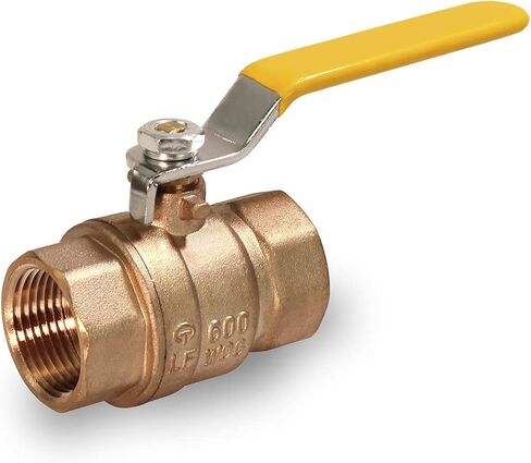 MIDLINE VALVE 822T336 صمام كروي نحاسي كامل المنفذ مزود بوصلات IPS مترابطة أنثى، 1-1/4 بوصة in Kuwait