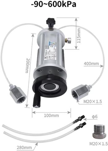 Portable Handheld Micro-Pressure Pump, Low Range Air Pressure Tester and Calibrator for Instruments, Sensors, Transmitters (-90 to 600 kPa) in Kuwait