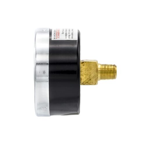 Dry Center Back Mount Vacuum Gauge with 2" Dial, 30" VAC/0/30 PSI, (-30-30 PSI), 1/8" Male NPT, Chrome Bezel, Brass Internals and Plastic Lens (1) in Kuwait