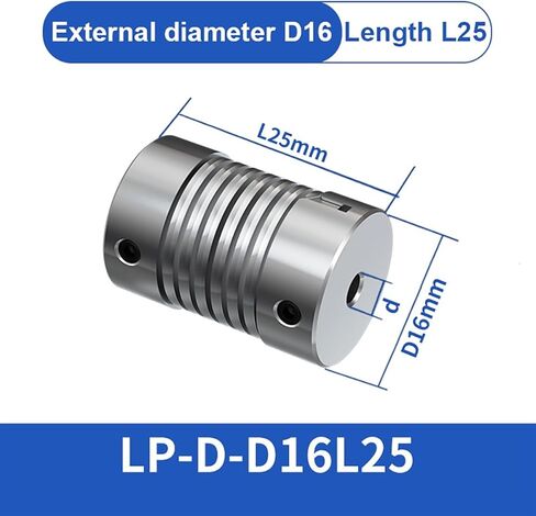 مقرنات الربيع LP-D-D16L25 سبائك الزنك مرنة عمود المحرك الروتاري التشفير اقتران 4 مللي متر 5 مللي متر 8 مللي متر 10 مللي متر LP(5mmX7mm) in Kuwait