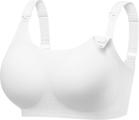 Angelhood Seamless Nursing Bra for Women Wire Free Full Coverage Nursing Bra T-Shirt Bra with Extra Extender in Saudi Arabia