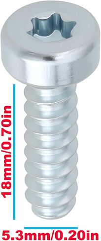 10 قطعة M5.3x18mm عموم رئيس الذاتي التنصت مسامير 9074-477-4132 9074 477 4132 متوافق مع Stihl br600 br800 bg86 bg56 br7 in Kuwait