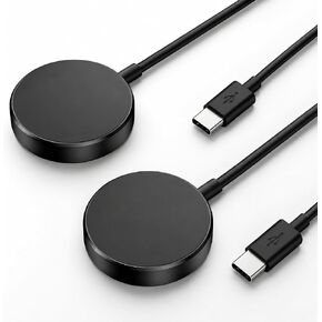 عبوتان متوافقتان مع شاحن ساعة سامسونج، كابل شحن مغناطيسي USB-C بطول 3.3FT لساعة Galaxy Watch 8/8 Classic/Ultra/7/6/6 Classic/5/5 Pro/4/4 Classic/3/Active 2/Active/FE بديل لقاعدة الشحن in Kuwait