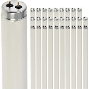 Diodesy- F40LW/SS 4Ft T12 لمبة إضاءة فلورسنت 34W 4100K أبيض بارد G13 قاعدة ثنائية متوسطة 48 بوصة أنبوب خطي مستقيم لورشة العمل المرآب مكتب المطبخ مستودع حزمة من 30 in Kuwait
