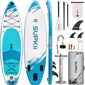 35'' Ultra Wide Inflatable Paddle Board, 480lbs Capacity SUP Boards with Premium Paddle Board Accessories, Complete Paddleboard Kit in Saudi Arabia