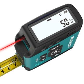 شريط قياس ليزر رقمي MiLESEEY DT20، أداة قياس ليزر بطول 130 قدمًا، شريط قياس رقمي سهل القراءة بطول 16 قدمًا، شفرة قفل يدوية قابلة للسحب، أداة قياس قابلة لإعادة الشحن، المنطقة/الحجم/فيثاغورس in Kuwait