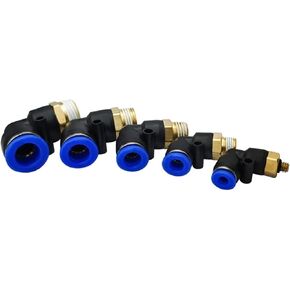 PL Type OD 4 6 8 10 12mm - 1/8'' 1/4'' 3/8'' 1/2'' Thread Connector Pneumatic Quick Fittings 1Pcs(PL10-04) in Kuwait