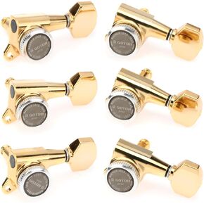 Gotoh SG381-07 MG-T Locking Tuning Machine Set - 6 In-line Right-handed, Gold in Kuwait
