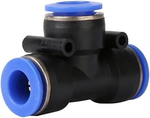 PE T Shaped Tee 4 6 8 10 12 14 16mm Hose 3 Way Port Y Shape Air Pneumatic Quick Connectors 100Pcs(PE4 100PCS) in Kuwait