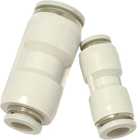 Two-way Reducing PG Pneumatic Pipe Quick Connector Cylinder Fittings Straight Through 50/100Pcs(PG6-4 (100PCS)) in Kuwait