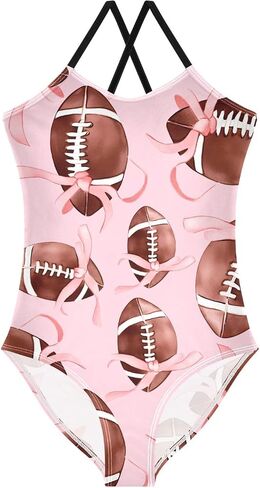 Girls One Piece Swimsuits, Cute Wolf Beach Bathing Suit Sport Halter Swimwear, 3T in Kuwait