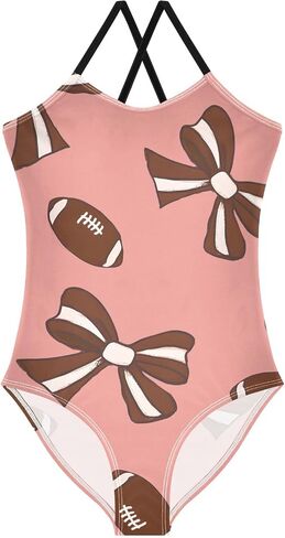 Girls One Piece Swimsuits, Cute Wolf Beach Bathing Suit Sport Halter Swimwear, 3T in Kuwait