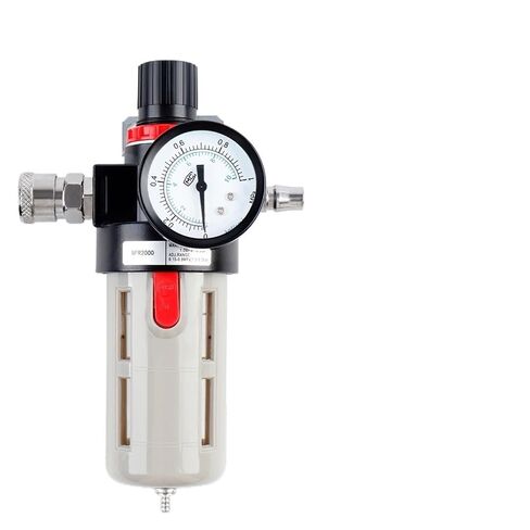 1pcs BFR-2000 Oil-Water Separator Pneumatic Filter Air Processor with Protective Cover Pressure Gauge & Copper Filter Element(BFR-2000-B) in Kuwait