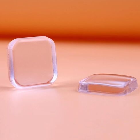 Wall Protectors Pack of 6 Clear Square Pads Adhesive Rubber Guards Easy Installation Wall Damage Wood Protector in Kuwait