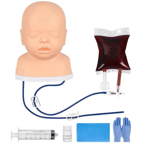 Ultrassist Pediatric Scalp Vein IV Trainer, Infant IV Simulation Head Kit for IV Training, Venipuncture Skills, Injection Practice, Clinical Nursing Training in Kuwait