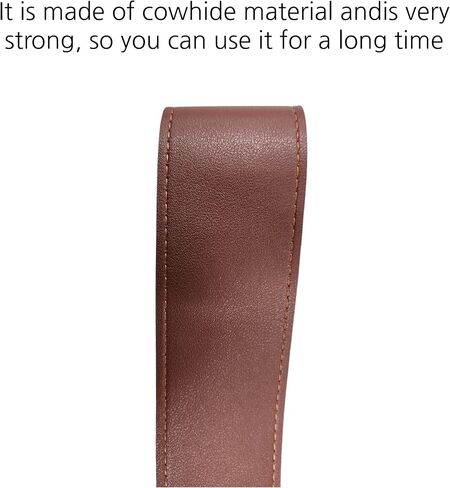 DOMINO STORY Cowhide Leather Guitar Strap, Double-Sided Color, Adjustable 152cm, for Electric, Bass, Acoustic & Classical Guitars in Kuwait