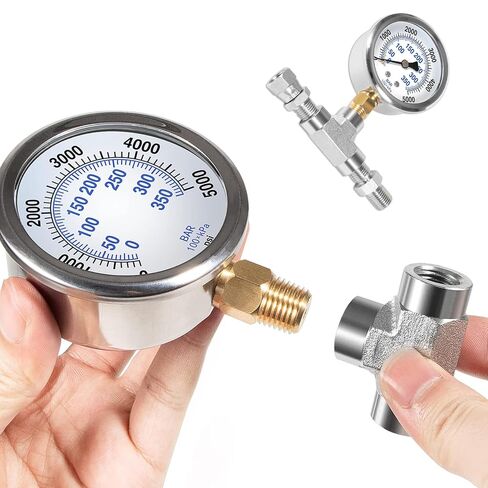 1/4"NPT Threads Pressure Gauge Assembly for Airless Sprayers 340 400 440 450 540 640 740 840，Replaces for Titan 730-397 730397 508239 in Kuwait