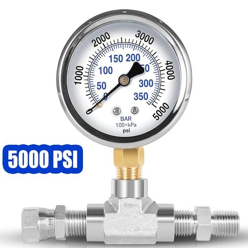 1/4"NPT Threads Pressure Gauge Assembly for Airless Sprayers 340 400 440 450 540 640 740 840，Replaces for Titan 730-397 730397 508239 in Kuwait