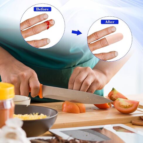 10 Pcs Gel Finger Cots Covers, Silicone Finger Protector Support, Finger Caps Finger Sleeves Thumb Protector for Finger Cracking Trigger Finger Arthritis (Beige) in Kuwait
