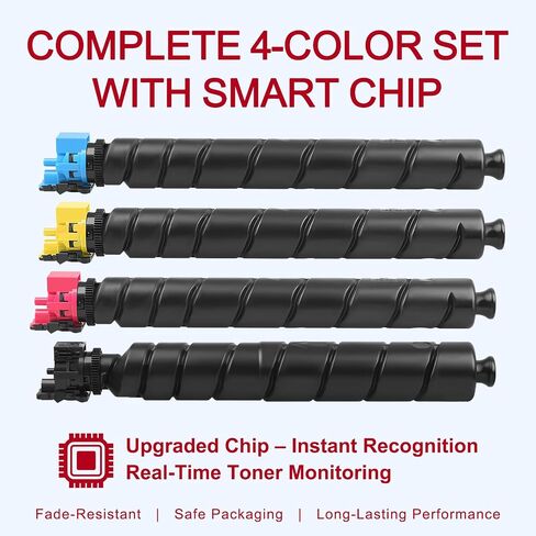 TK-8802 High Yield Toner Cartridge 4-Pack (Black, Cyan, Magenta, Yellow) – Compatible with Kyocera ECOSYS P8060cdn Printer – Up to 30,000 Pages (Black) / 20,000 Pages (Color) in Kuwait