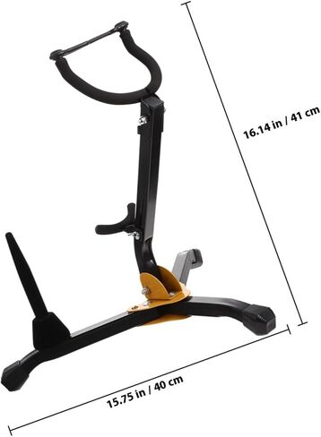 Foldable Portable Saxophone Stand with Anti-slip Iron Base and Ergonomic Design for Alto Tenor Saxophone and Flute Holder, Lightweight Clarinet Sax Stand in Kuwait