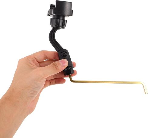 Vaguelly Saxophone Phone Holder Stand with Adjustable Viewing Angles and Portable Design, Abs and Stainless Steel Sax Lyre Clip for Smartphones and Music Sheets, for Home Practice in Kuwait