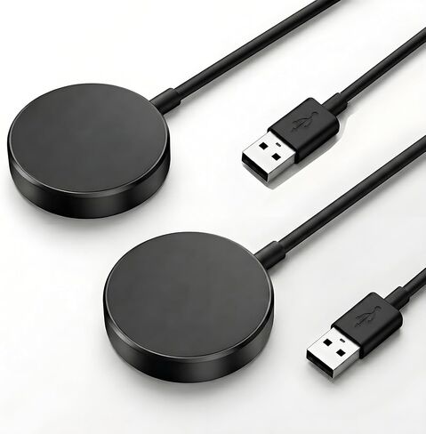 عبوتان متوافقتان مع شاحن ساعة سامسونج، كابل شحن مغناطيسي USB-C بطول 3.3FT لساعة Galaxy Watch 8/8 Classic/Ultra/7/6/6 Classic/5/5 Pro/4/4 Classic/3/Active 2/Active/FE بديل لقاعدة الشحن in Kuwait