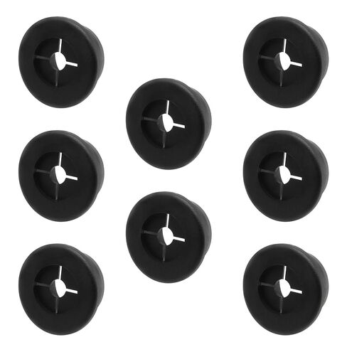 Murtenze 8 Pcs 20mm Cable Cord Grommet, 3/4 inch Desk Grommet Wire Hole, Black Flexible Rubber Hole Cover for Office Desk Wire Organizer in Kuwait