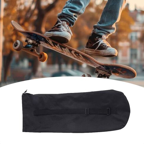 Skateboard Bag Carrying Accessories Adjustable Shoulder Strap Storage Organizer Drawstring 87x30cm (34.3x11.8 inch) Polyester in Kuwait