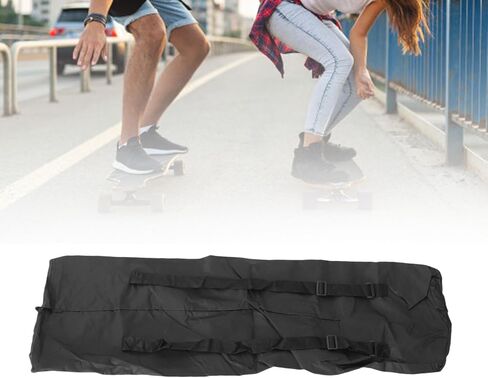 HERCHR 46inches Long Board Travel Carry Bag, Waterproof 600D Oxford Cloth Longboard Skateboard Backpack, 120x38CM in Kuwait