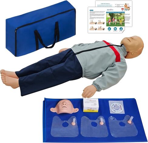 JNMFTD الأطفال CPR Manikins مجموعة تدريب الدمية، كامل الجسم CPR التدريب على الإسعافات الأولية محاكاة عارضة أزياء الملحقات الطبية المهنية للفصول الدراسية أو مراكز البحوث ممارسة التمريض رعاية المرضى in Kuwait