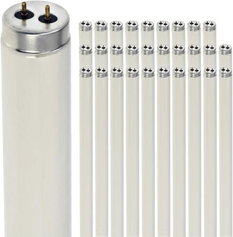 Diodesy- F40LW/SS 4Ft T12 لمبة إضاءة فلورسنت 34W 4100K أبيض بارد G13 قاعدة ثنائية متوسطة 48 بوصة أنبوب خطي مستقيم لورشة العمل المرآب مكتب المطبخ مستودع حزمة من 30 in Kuwait