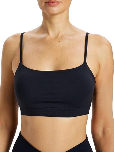 Womens Adjustable Strap Padded Sports Bra Light Support Scoop Neck Yoga Soft Bralette Comfort Loungewear Crop Top in Saudi Arabia