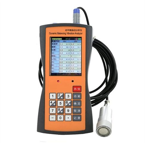 Vibration Meter, High-Precision Vibrometer Dual-Channel Dynamic Balance Vibration Analyzer Measuring Instrument Pen Mechanical Accelerometer in Kuwait