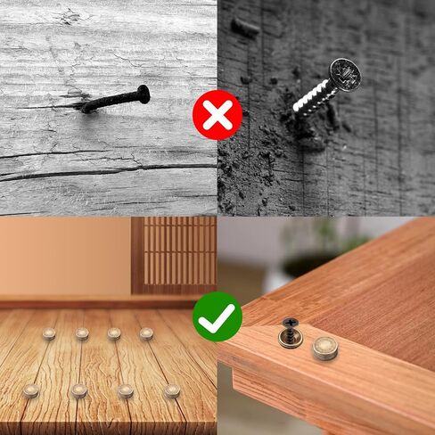 16 Sets Decorative Screws with Caps Decorative Mirror Screws Brass Screw Caps Cabinet Screw for Furniture Fixing Mirror Doors (Bronze) in Kuwait