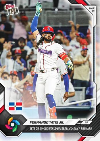Topps Now Fernando Tatis Jr. DR Single World Baseball Classic® RBI Mark Trading Card, Mar 13 in Kuwait