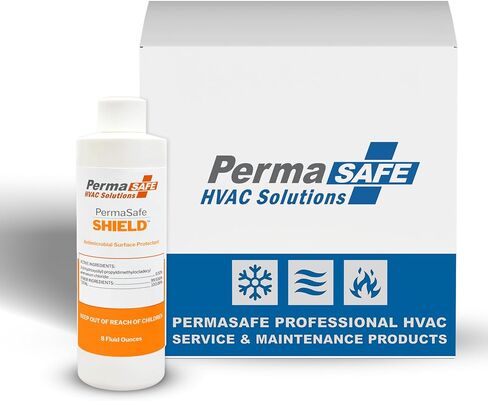 PermaSafe HVAC Solutions | Free-Flow Antimicrobial Condensate Drain Line SHIELD | Keeps HVAC Drain lines flowing by keeping them free of mold, mildew, fungi, algae & other microbial growth | 8 oz. in Kuwait