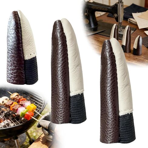 مجموعة حماية الإبهام والأصابع مكونة من 3 قطع، لنحت الخشب، والخياطة، والنقش، وأسياخ الشواء، وحماية الأصابع، والعزل الحراري، ومتانة طويلة الأمد in Kuwait