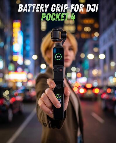 DIFESURO Osmo Pocket 3 Battery Handle Grip,5000mAh Long-Lasting Power Supply Solution Accessories Compatible with DJI Osmo Pocket 3 in Saudi Arabia